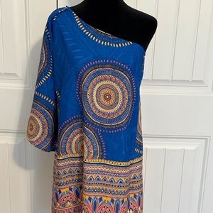 One Shoulder Pattern Dress- Get ready for that cruise girl